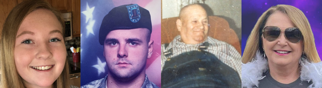 Charlene Maher's Validation with her daughter Caitlyn, her nephew Guy, and her dad Guy, through Daisy Mae Moore