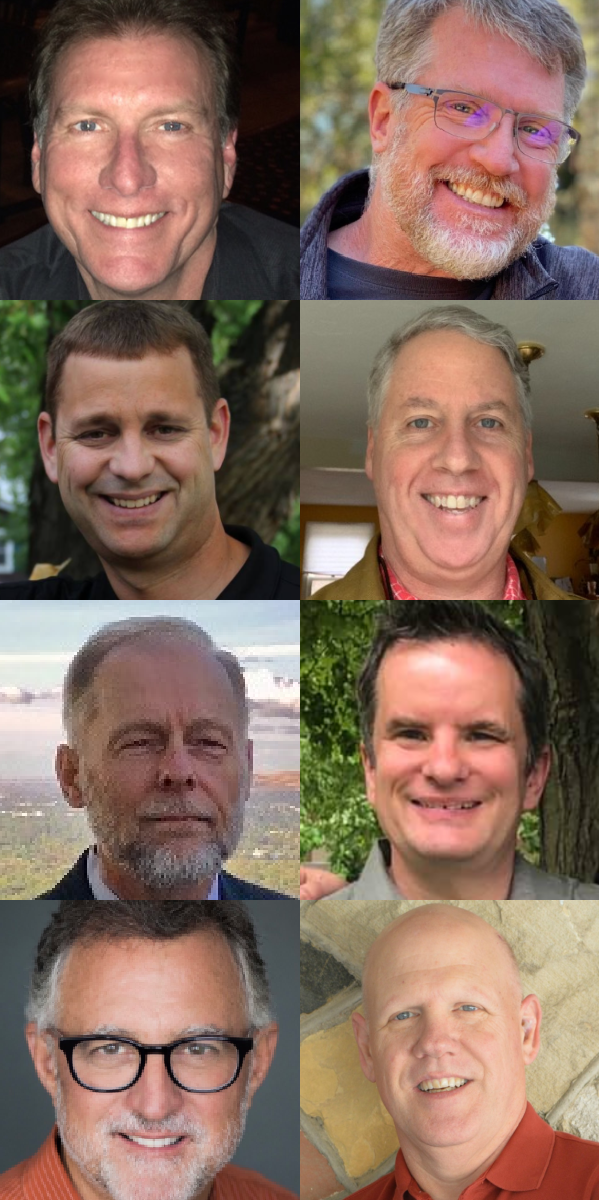 Mike Edwards, Andy Bohart, Jeff Cottrell, Warren Gibbons, Tom Madsen, Chris Myers, Chris Ryan, & Mark Canada